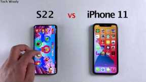 SAMSUNG S22 vs iPhone 11 - SPEED TEST