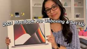 2021 MacBook Pro 14 Inch Unboxing & Set Up (Space Gray)