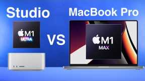 NEW Mac Studio vs M1 Max MacBook Pro - Portability vs Power