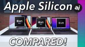 Apple Silicon Comparison! M1 VS M1 Pro VS M1 Max! Benchmarks!