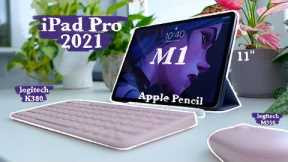 iPad Pro 2021 UNBOXING (M1 11) + Apple Pencil + accessories