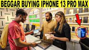 Beggar Buying IPHONE 13 Pro Max With CHEQUE - Rich Beggar @Smarties Prank TV