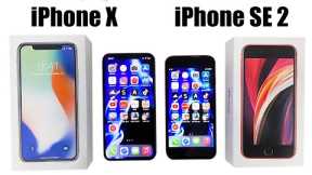 iPhone X vs iPhone SE 2 2020 SPEED TEST