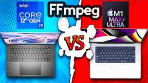 M1 Max/Ultra vs Intel Core i9 12th Gen | FFmpeg race