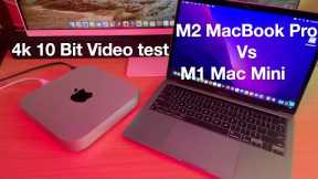 M2 MacBook Pro Vs. M1 Mac mini 4k FCP video test