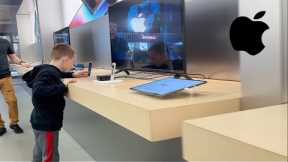 Buying Him WHATEVER He WANTS from the APPLE STORE Vlog!