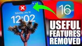 10 iPhone Features Apple REMOVED on iOS 16 !