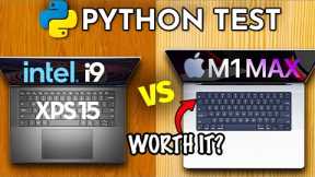 M1 Max vs Intel Core i9 Python Race | XPS 15 2022