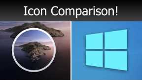 macOS Catalina vs Windows 10 Icons!
