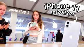 Getting the iPhone 11 in 2022? | Apple Store Vlog