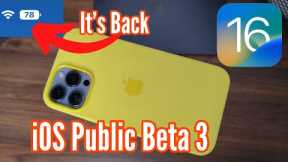 iOS 16 Public Beta 3 Out Now | All The New Features |