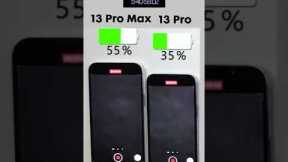 iPhone 13 Pro Max vs. iPhone 13 Pro Battery Test 🔋Subscribe for more 🤝🏼