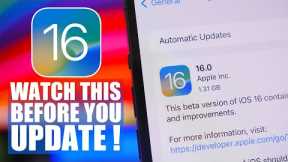 iOS 16 Public Release - Things To Know  Before You UPDATE !