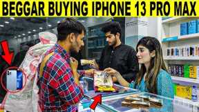 Beggar Buying IPHONE 13 Pro Max With GOLD Prank - Rich Beggar @Smarties Prank TV