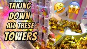 BEST CHOCOLATE TOWER GAME EVER!!!  FUN FOOD ARCADE VIDEO SEASON 2 #53
