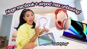 UNBOX WITH ME! Huge Macbook Pro + Airpod Max Haul! *satisfying*