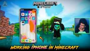 WORKING iPHONE X IN MINECRAFT 😱 | Minecraft in Telugu | Maddy Telugu Gamer