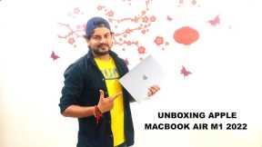 UNBOXING APPLE MACBOOK AIR M1BASE MODEL IN 2022