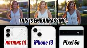 Unbiased Nothing 1 vs iPhone 13 vs Pixel 6a Camera Test!