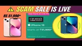 iPhone 13 @ Rs51,990 Huge Discount - Croma Festive offer Sale is Live