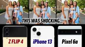 Z Flip 4 camera is terrible! (vs iPhone 13 & Pixel 6a) 🤦‍♂️