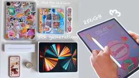 iPad pro 12.9 inch (2021) Unboxing + Apple pencil + Accessories | 256GB
