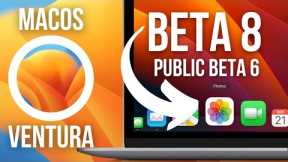 macOS Ventura Beta 8 - What's new?