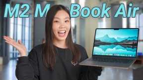M2 MACBOOK AIR Unboxing & First Impressions | Crazy Thin & Powerful!!