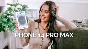 iPhone 14 Pro Max Unboxing, Set-up, First Impressions & Review ✨