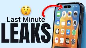 iPhone 14 Last Minute LEAKS!