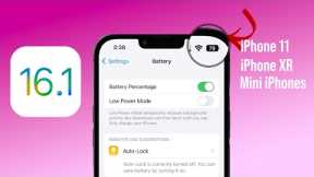 How To Enable Battery Percentage On iPhone XR and iPhone 11 | iOS 16.1 Out Now iPhone 12/13 mini