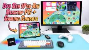 We Turned The New M1 iPad Air 5 into A Powerful Desktop PC, Fast Gaming/EMU Console!