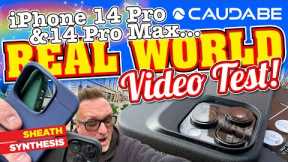 iPhone 14 Pro and 14 Pro Max REAL WORLD VIDEO TEST Thanks to The Caudabe Sheath & Caudabe Synthesis