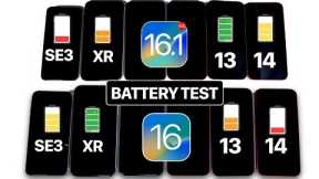 iOS 16.0.3 Vs iOS 16.1 - BATTERY TEST 🔋