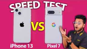 Pixel 7 VS iPhone 13 Detailed SPEED TEST : Android VS iOS Performance King?