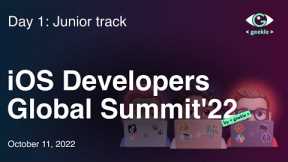iOS Developers Global Summit'22 – Junior Track