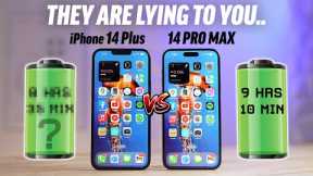 iPhone 14 Plus vs 14 Pro Max REAL-WORLD Battery Life Test!