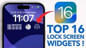 TOP 16 Lock Screen Widgets for iOS 16 !