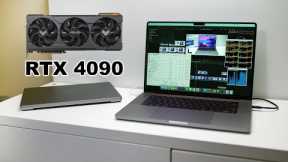 RTX 4090 v 32 Core M1 Max MacBook Pro 16. WHICH ONE IS FASTER