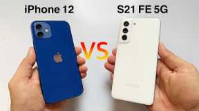 iPhone 12 vs S21 FE 5G Detailed Comparison & Review | Which Gives More Value in 2022? (HINDI)