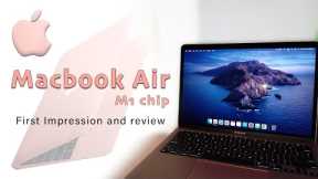 Apple Macbook Air M1 chip unboxing and review | First impression