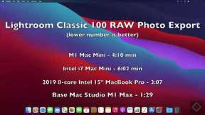 Base Model Mac Studio M1 Max Benchmarks