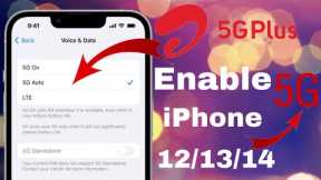 How To Activate 5g on iPhone 12/13/14 | 5gNetwork Not Showing in iPhone |How To Use 5g in iPhone 12