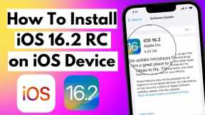 How To Download & Install iOS 16.2 RC Update on iPhone & iPad
