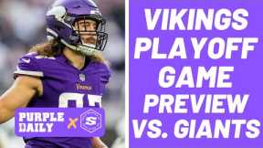 Minnesota Vikings have a PLAYOFF game atmosphere against the New York Giants