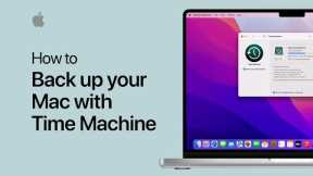 How to back up your Mac with Time Machine on macOS Monterey or earlier | Apple Support