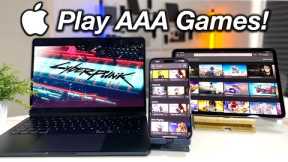 Play AAA GAMES at 60FPS on a iPhone 14, iPad & MacBook Air 2
