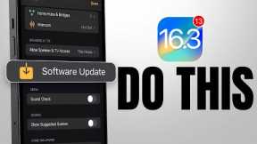 Do This After Updating to iOS 16.3
