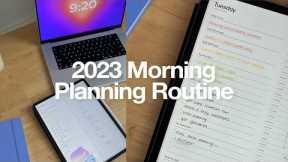2023 Morning Digital Planning Routine (on my iPad Pro) ✏️