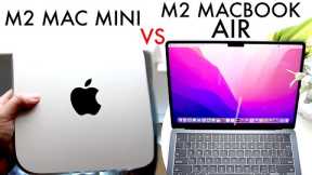 M2 Mac Mini Vs M2 MacBook Air! (Comparison) (Review)